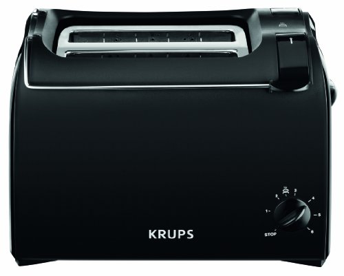 KRUPS ProAroma Tostadora Eléctrica, 700 W, Plástico, 2 Ranuras, Negro