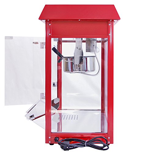 Kukoo - Máquina para Hacer Palomitas de Maíz Roja 230g de Acero Inoxidable