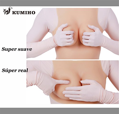 KUMIHO Pechos Silicona mamaria Falso Formas Tetas Falsas externos Mastectomía Transgénero Travesti Inserta Cospay (C, Edición Normal+se añadió una Vagina Que se Puede Insertar)