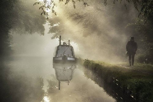 Kunst für Alle Impresión artística/Póster: Mark Passfield Dawn on The Canal - Impresión, Foto, póster artístico, 90x60 cm