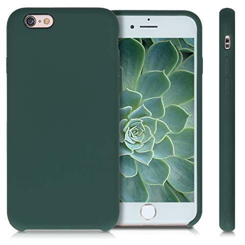 kwmobile Funda Compatible con Apple iPhone 6 / 6S - Carcasa de TPU para móvil - Cover Trasero en Verde Musgo