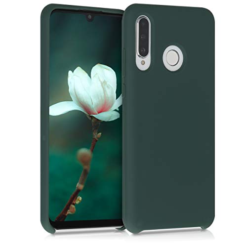 kwmobile Funda Compatible con Huawei P30 Lite - Carcasa de TPU para móvil - Cover Trasero en Verde Musgo