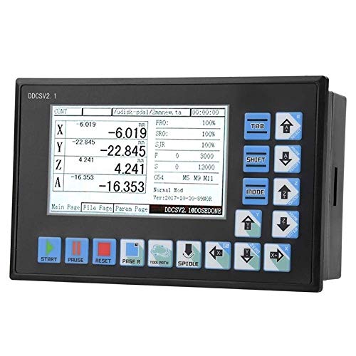 L-Yune,bolt 1pc DDCSV2.1 Desconectado Auxiliar del Controlador USB de 4 Ejes CNC Controller Interface máquina fresadora CNC de Grabado fresadora (Color : Negro)