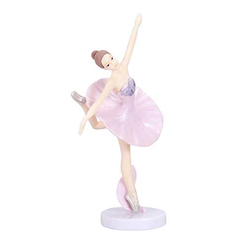 La Bailarina Del Baile Estatua De Escritorio Del Ornamento De La Bailarina Figura Plástico Chica Crafts Figurines Para La Decoración Casera La Muchacha Del Ballet De La Decoración 3pcs / Set (rosa)