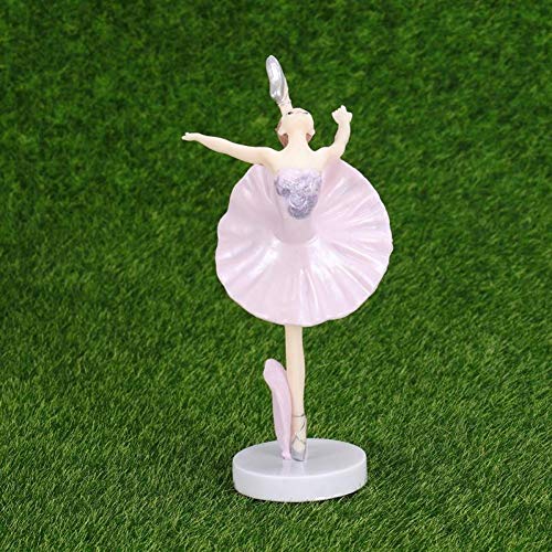 La Bailarina Del Baile Estatua De Escritorio Del Ornamento De La Bailarina Figura Plástico Chica Crafts Figurines Para La Decoración Casera La Muchacha Del Ballet De La Decoración 3pcs / Set (rosa)