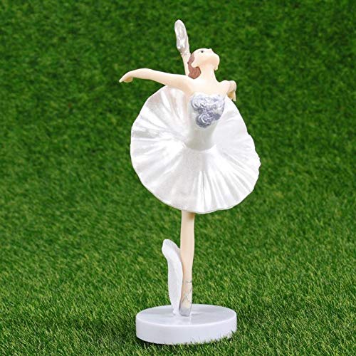 La Bailarina Del Baile Estatua De Escritorio Del Ornamento De La Bailarina Figura Plástico Chica Crafts Figurines Para La Decoración Casera La Muchacha Del Ballet De La Decoración 3pcs / Set (rosa)