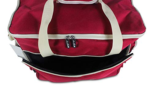 La Canilla ® - Trolley Máquina de Coser, Carro para Máquinas de Coser, Bolsa Máquina de Coser Alfa, Maleta con Ruedas para Transportar Máquinas de Coser Singer y otros Accesorios para Máquina Coser