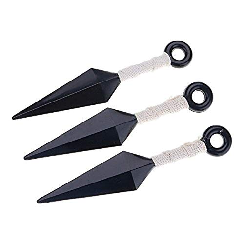 LACKINGONE Naruto Portable Plastic Big Kunai Knife Throw Japanese Dart Ninja Cosplay Accesorios