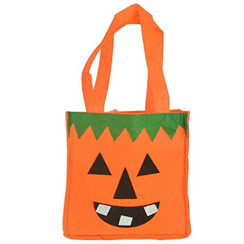 LALLing 4Pcs Bolso de Halloween Bolsa de Dulces de Dibujos Animados Bolsa de Tela no Tejida Bolsas de Truco o Trato para Fiesta de Halloween Fiesta Niños