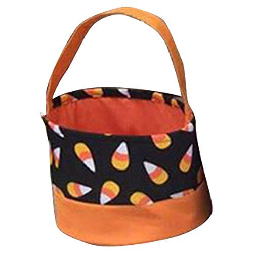 LALLing Accesorios de Dibujos Animados fáciles de Limpiar Raya de Halloween Bolsa Linda del Cubo Truco o Trato Vacaciones Niños Bolsas de Dulces de Halloween