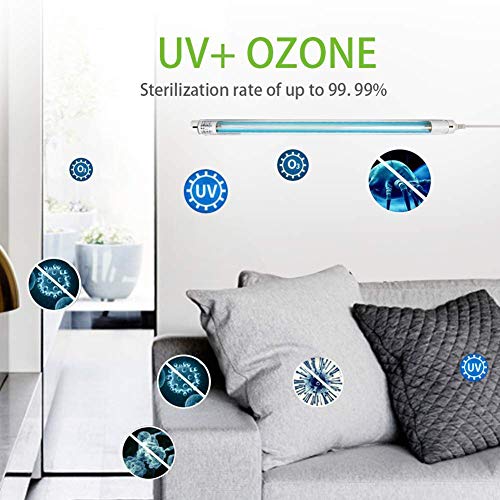 Lámpara de desinfección Ultravioleta de 110V con ozono, lámpara germicida UV, purificador de Aire de Alta Potencia 100W / 150W, para Sala de Estar Cocina Hotel