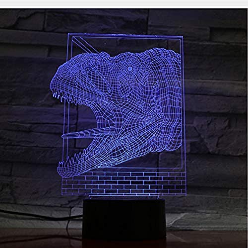 Lámpara de noche inteligente LED con Bluetooth de 7 colores, luz nocturna para niños, luz nocturna LED visual en 3D, lámpara de mesa con placa de metacrilato, 7 colores que cambian, interruptor t