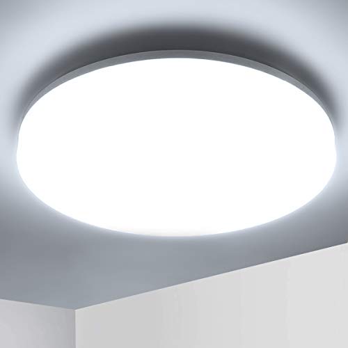 Lámpara de Techo LED 36W Ketom Blanco Frío 6500K Plafón de Techo Redonda Equivalente a la lámpara de 120W, Ultra Delgado IP44 Moderna Downlight Para Dormitorio Baño Küche Cocina Pasillo Comedor