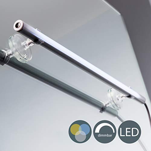 Lámpara LED táctil 4W para espejo 29cm, 4 niveles de luminosidad, Luz de maquillaje de baño, Temperatura de color 2700-6500K, IP20