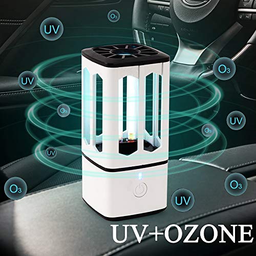 Lámpara Ultravioleta UV, Lámpara de Ozono Carga USB Lámpara UV para Baño/Cocina/Sala/Dormitorio[Clase de eficiencia energética A+]