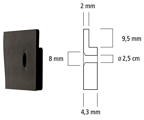 Lantelme Estantería de bricolaje para pared 9 Piezas Organizador de herramientas Portaherramientas estático 9 Cajas apilables con soporte de pared negro 3932