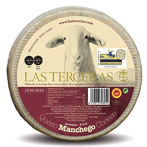 Las Terceras queso manchego semicurado artesano DOP 2600 gr