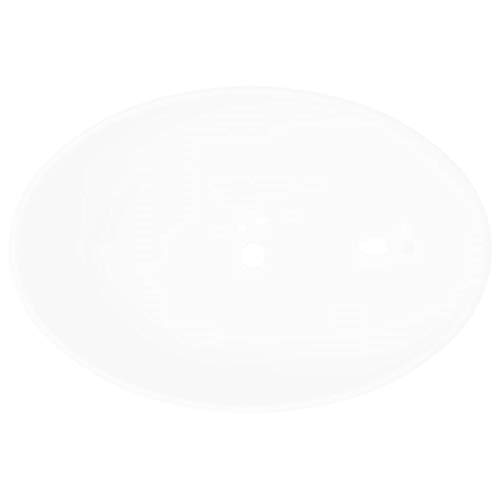 Lavabo Cerámico Lujoso en Forma Ovalado Blanco 40 x 33 cm