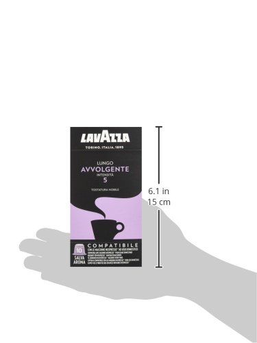 Lavazza Cápsulas de café Lungo Avvolgente - 5 paquete de 10 cápsulas