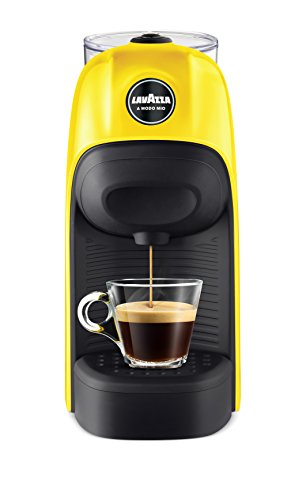 Lavazza LM800 Tiny Independiente Máquina de café en cápsulas 0,75 L Semi-automática - Cafetera (Independiente, Máquina de café en cápsulas, 0,75 L, Cápsula de café, 1450 W, Negro, Amarillo)