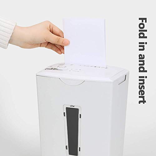 LBSX Trituradora de Papel de Corte Transversal de 3 Hojas Destructora de Oficina P4 de Alta Seguridad con Capacidad de Papelera de 5 litros y Ventana Transparente