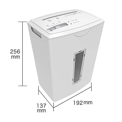 LBSX Trituradora de Papel de Corte Transversal de 3 Hojas Destructora de Oficina P4 de Alta Seguridad con Capacidad de Papelera de 5 litros y Ventana Transparente