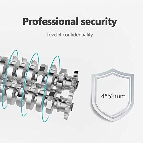 LBSX Trituradora de Papel de Corte Transversal de 3 Hojas Destructora de Oficina P4 de Alta Seguridad con Capacidad de Papelera de 5 litros y Ventana Transparente