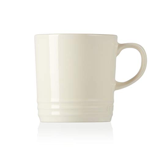 Le Creuset Taza con asa, 350 ml, Cerámica de gres, Altura 12 cm, Cream