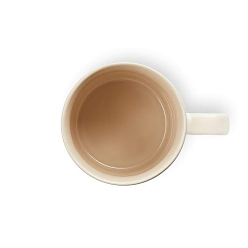 Le Creuset Taza con asa, 350 ml, Cerámica de gres, Altura 12 cm, Cream