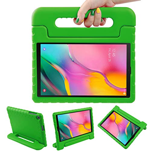 LEADSTAR Funda para Samsung Galaxy Tab A 10.1 2019, Ligero y Super Protective Antichoque EVA Estuche Protector Diseñar Especialmente Manija Caso con Soporte para los Niños, SM-T510 / T515 (Verde)