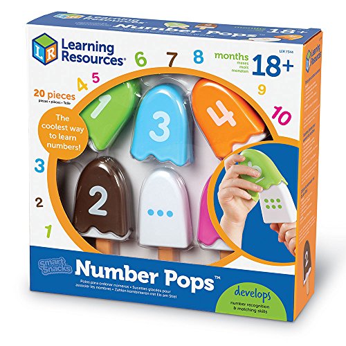 Learning Resources- Polos de números Number Pops de Smart Snacks, Color (LER7344)