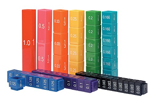 Learning Resources Resources-LER2509 Conjunto de equivalencia de Cubos Fraction Tower, Color (LER2509)