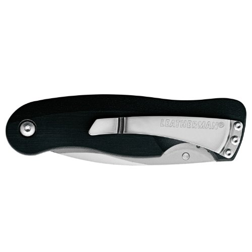 Leatherman C33 Navaja, Cuchillo de plata, mango negro