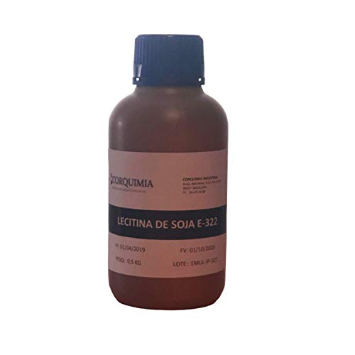 LECITINA DE SOJA LIQUIDA E-322 | 100% LIBRE DE GMO (0,5 KG)