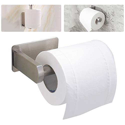 Ledeak Portarrollos Papel Higiénico, Portarrollos Baño Autoadhesivo, Porta Papel Higiénico Duradero de 304 Acero Inoxidable Sin Taladro, para Baño Cocina Lavamanos Hotel