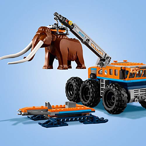 LEGO City - Ártico Base Móvil de Exploración, Juguete Creativo de Construcción con Camión y Moto de Nieve para Niños y Niñas de 7 a 12 Años, Incluye Minifiguras y Mamut (60195)