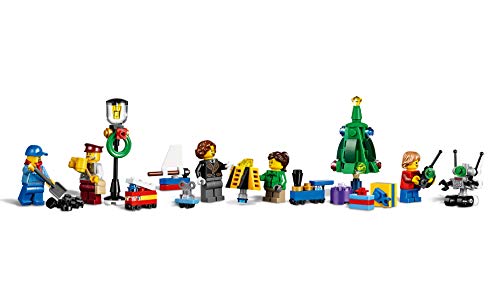 LEGO Creator Expert - Tren Navideño, Set de Construcción a Partir de 12 Años para Jugar y Exponer, Incluye Vías, Locomotora y Diferentes Minifiguras (10254)