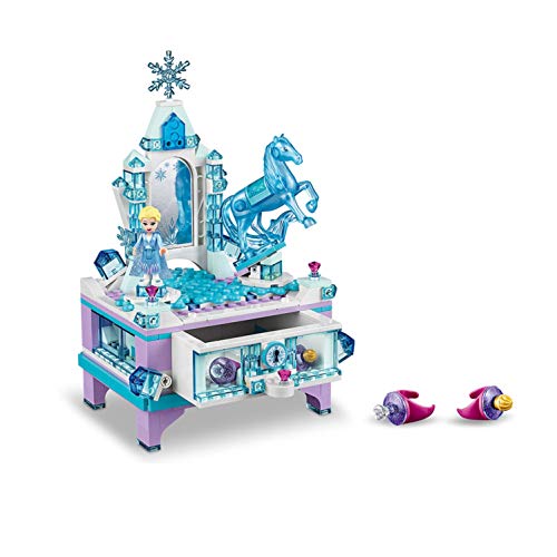 LEGO Disney Princess - Joyero Creativo de Elsa, Set de construcción con cajón con cerradura, espejo y plato giratorio, Incluye Minifigura de Nokk, Juguete de Frozen 2 (41168)