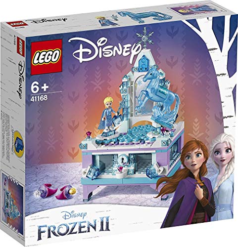 LEGO Disney Princess - Joyero Creativo de Elsa, Set de construcción con cajón con cerradura, espejo y plato giratorio, Incluye Minifigura de Nokk, Juguete de Frozen 2 (41168)