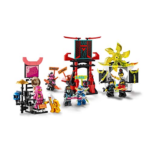 LEGO Ninjago - Mercado de Jugadores, Juguete de Construcción, Incluye 9 Minifiguras, Digi, Jay, Avatar Rosa de Zane y Avatar de Harumi, a Partir de 7 Años (71708) , color/modelo surtido