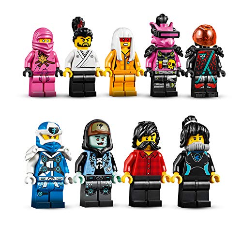 LEGO Ninjago - Mercado de Jugadores, Juguete de Construcción, Incluye 9 Minifiguras, Digi, Jay, Avatar Rosa de Zane y Avatar de Harumi, a Partir de 7 Años (71708) , color/modelo surtido