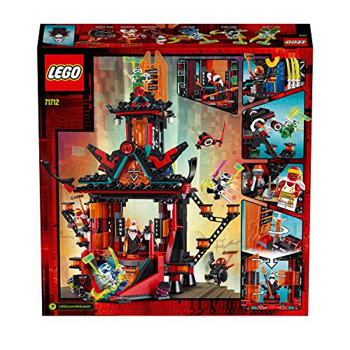 LEGO Ninjago - Templo Imperial de la Locura, Set de Construcción de Edificio de Juguete para Recrear Aventuras, Incluye Minifiguras de Digi Jay, Lloyd y Cole, entre Otros (71712)