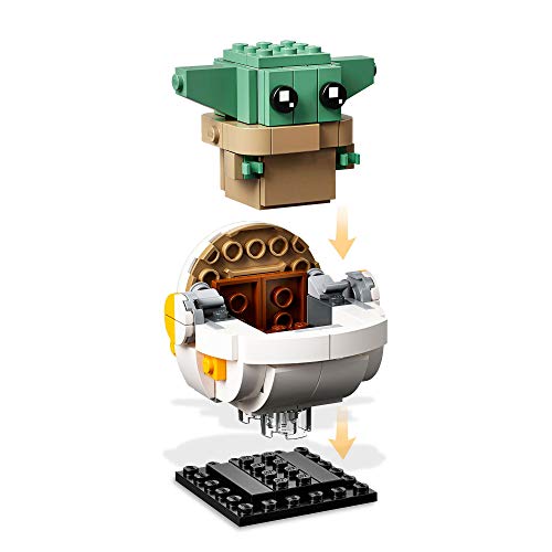 LEGO Star Wars BrickHeadz - El Mandaloriano y El Niño, Set de Construcción con los Personajes de Mandalorian, incluye a Baby yoda, Juguete del Universo Star Wars (75317)