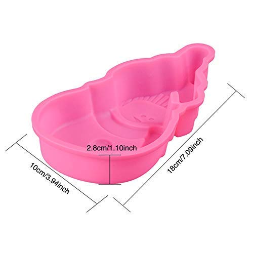 Leilims Muñeco de Nieve de Silicona Mousse Cake Making Molde de Pastel sartenes Hechas a Mano de la Jalea Moldes Muffin Copas de Helado al Moho (Color, Size : One Size)