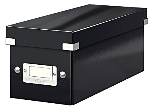 Leitz Caja para Guardar CDs, Negro, Gama Click & Store, 60410095