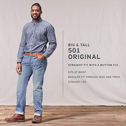 Levi's 501 Original Shrink-To-Fit Jeans, Rigid Stf, 58W x 28L para Hombre