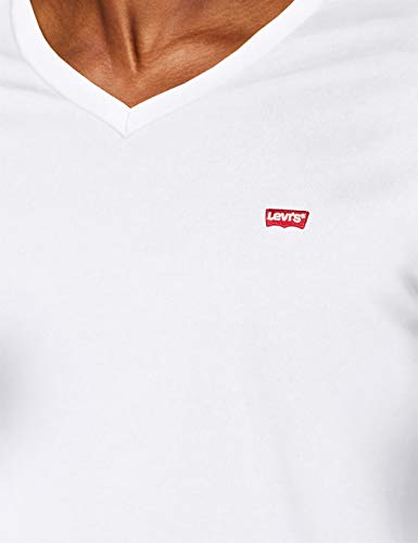 Levi's Orig Hm Vneck Camiseta, Blanco (White 0000), X-Large para Hombre