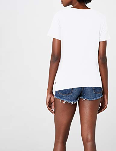 Levi's The Perfect Tee, Camiseta para Mujer, Blanco (White 297), Large