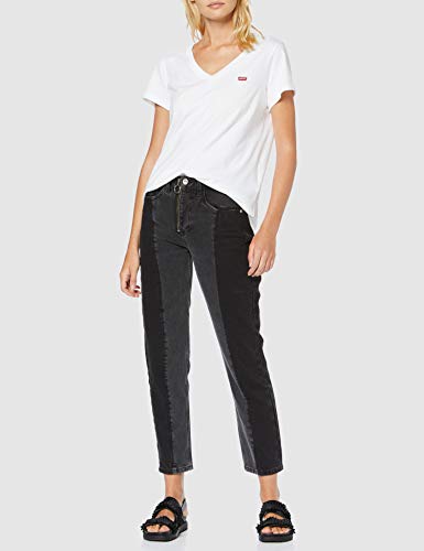 Levi's Vneck Camiseta, Blanco (White + 0002), X-Small para Mujer