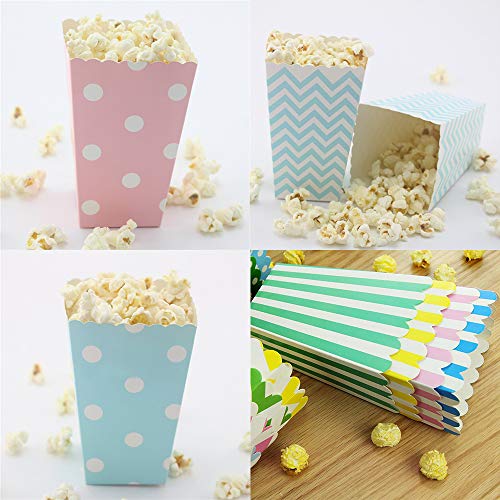 Lezed Cajas para Palomitas Bolsa Palomitas Fiesta Merienda Cajas de Comida (36 Piezas)